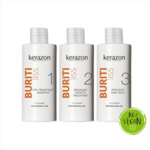 Kerazon Brazilian Keratin Complex Treatment Blowout Kit - 60ml Each 180ml Total